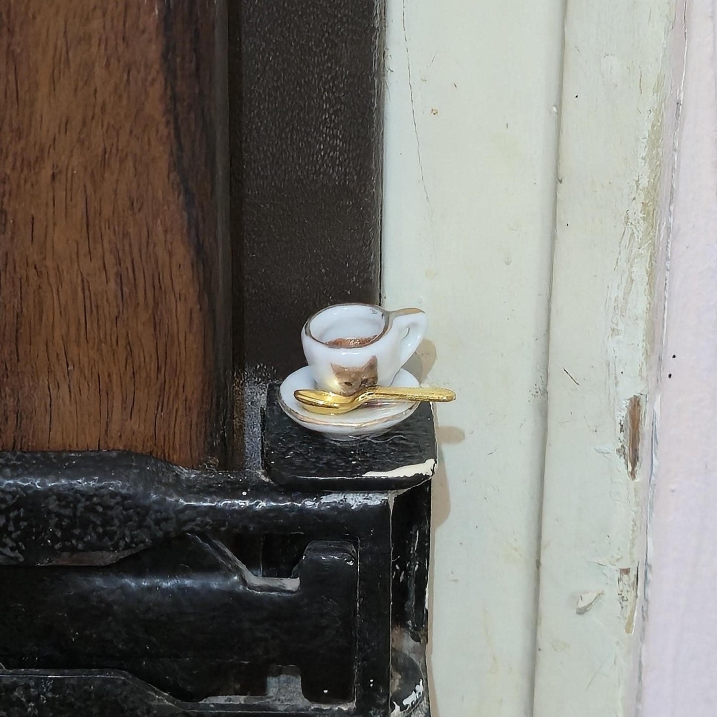 Cat Teacup Hinge Head