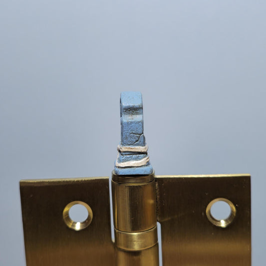 Blue RIP Tombstone Hinge Head