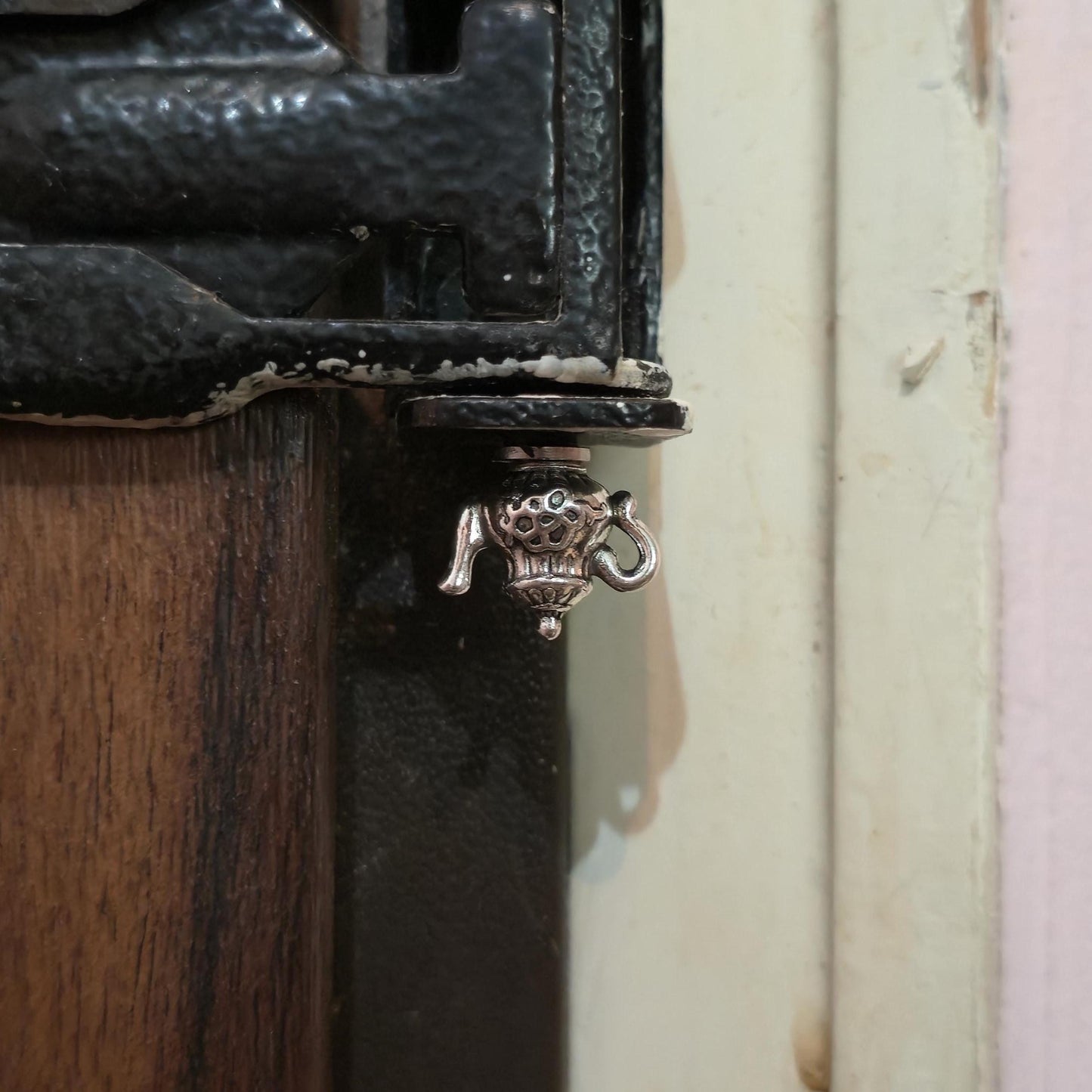 Silver Teapot Hinge Head